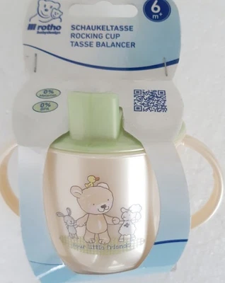 Baby Schaukel-Tasse mit Schnabel und Henkel Trinkbecher für Kleinkinder - Bild 1 von 2