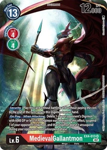 Digimon TCG EX4-013 AA MedievalGallantmon Alternative Art Alternative Being Card - Zdjęcie 1 z 1