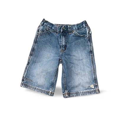 Timberland Denim Jean Shorts Adustable Elastic Size 5 - Image 1 of 4