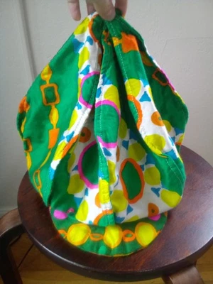 Винтажная кепка 1970-х Aaardvark's Odd Ark для газетчика Applejack БОЛЬШАЯ психоделическая - Изображение 1 из 4