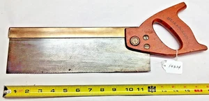 Back Saw, SPEAR & JACKSON Vintage Brass Rib 14 Points Per Inch Back Saw - Picture 1 of 5