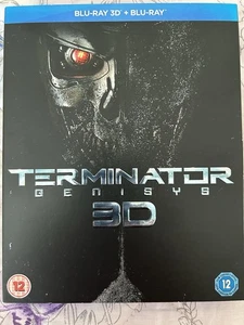 Terminator: Genisys (3D+2D Blu-Ray, Schwarzenegger, W/Slipcase, Like New) - Picture 1 of 3