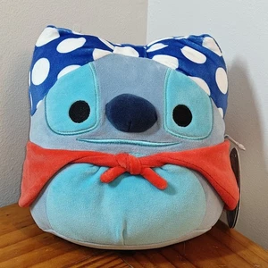Nuevo 8" Super Hero Stitch Squishmallow Kellytoy Peluche Disney Lilo & Stitch - Nuevo con Etiquetas - Imagen 1 de 5