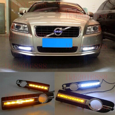 Luces de circulación diurna LED Switchback ajuste exacto Volvo S80 2007-13 con señales de giro - Imagen 1 de 4