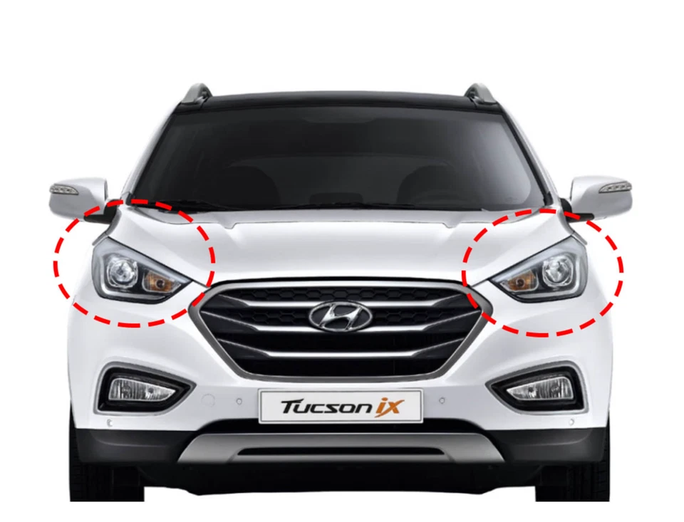 Lámpara de luz principal izquierda/derecha OEM 92101/92102-2S500 para Hyundai Tucson 2010~15 tipo bombilla Foto 1 de 1
