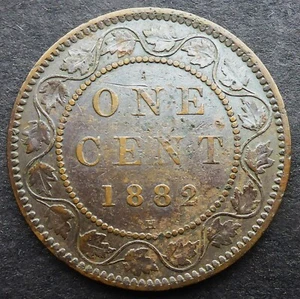 CANADÁ 1882h CENTAVO GRANDE VICTORIANO 142 AÑOS! CANADÁ Y EE. UU. ENVÍO GRATUITO VER NOTA* - Imagen 1 de 2