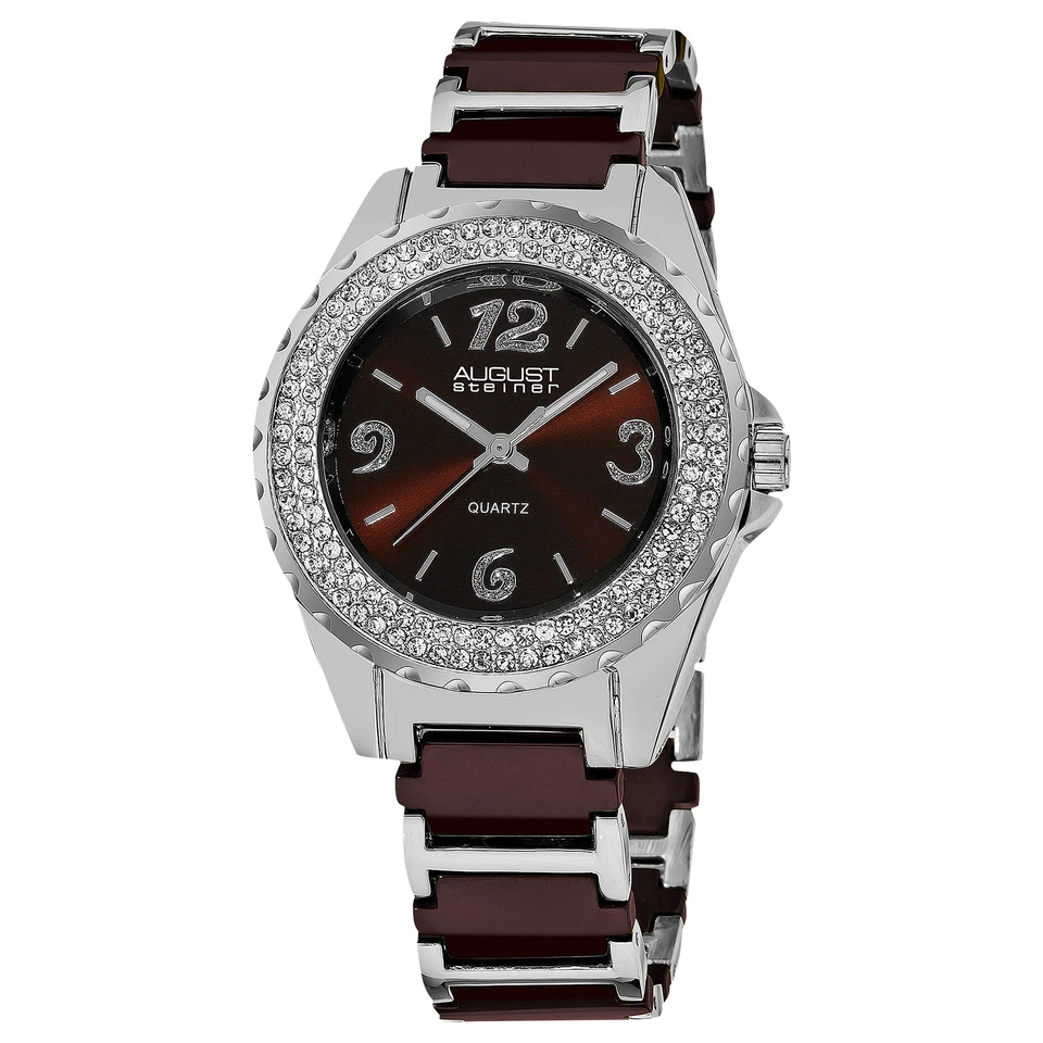 Reloj pulsera para mujer August Steiner AS8036BR movimiento cuarzo bisel cristal Foto 1 de 1