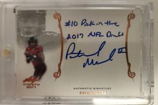 Partick Mahomes 2017 Leaf Inscription Auto Rookie Autograph RC MVP Superbowl MVP