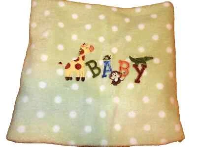 7D!¡GUAU! Manta de cuna de felpa GARANIMALS Safari BEBÉ lunares jirafa mono Foto 1 de 4