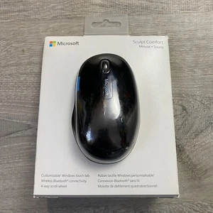 Microsoft Sculpt Comfort Bluetooth Wireless Mouse Mo. 1534 H3S-00003 Black New🔥 - Picture 1 of 6