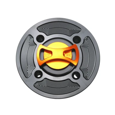 Cubierta de tapa de tanque de gasolina CNC naranja para motocicleta para Aprilia RSV4 Factory R 10-20 Foto 1 de 3