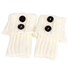 Winter Boot Knitted Leg Warmers (Black)