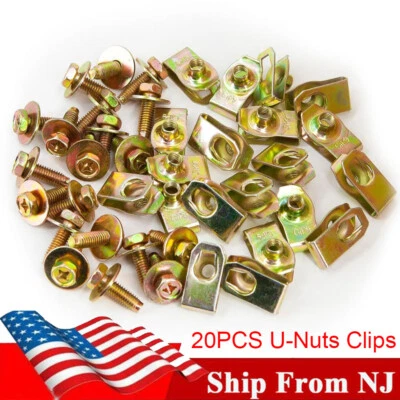 Pernos de fijación rápida a presión para sujetador automotriz M6 para protectores de piso debajo del capó Foto 1 de 4