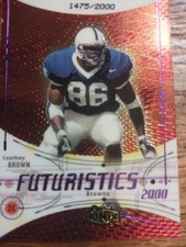 2000 COURTNEY BROWN FOOTBALL ROOKIE  RC Singles 1475/2000 