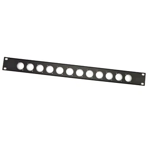 1U Rackblende 1HE für 12 D-Typ Buchsen XLR Speakon PowerCon Blende 19" Adam Hall - Bild 1 von 6