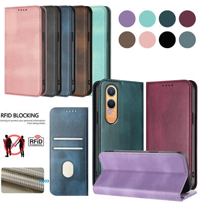 For OnePlus Nord CE4 Lite, Phone Wallet Case Retro Flip Leather Card Full Cover - Image 1 of 4