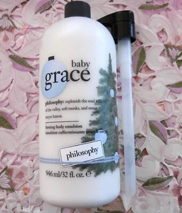 PHILOSOPHY~BABY GRACE~ FIRMING BODY EMULSION HOLIDAY w/ Pump~32 fl. oz. -*NEW* - Bild 1 von 1