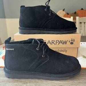 Bearpaw Skye Black II Wildlederstiefel Damengröße 10 Schnürstiefel neu im Karton - Bild 1 von 9
