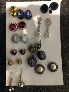 Paquete de 11 pares de pendientes variados - Imagen 1 de 3