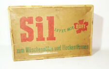 Stare kartonowe pudełko reklamowe Sil Detergent Pralnia Dekoracja Sklep Vintage 1930s