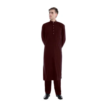 Muslim Saudi Men Thobe Jubba Ramadan Eid Umrah Hajj Trousers Islamic Dishdasha - Image 1 of 4