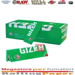 Giza Fine Green Green Cut Corners Short Box Cards 50 Booklets - Picture 1 of 1