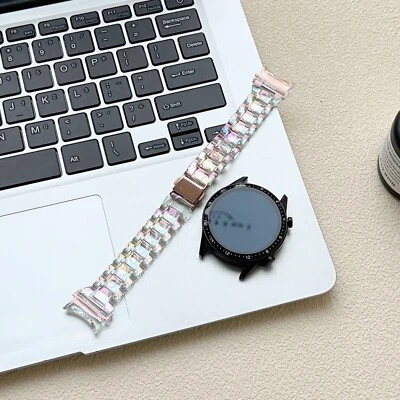 透明树脂表带 适用于三星 Galaxy Watch 4 5 Pro 6 40/44/42/46/43/47 毫米 — 第 1/4 张图片