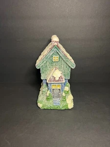 Vintage JC Penny Home Collection Decorative Winter Snow Covered House Candle 6" - Picture 1 of 6