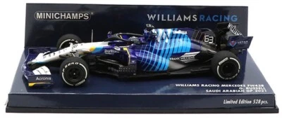 Minichamps Williams FW43B #63 Saudi Arabia GP 2021 - George Russell 1/43 Scale - Image 1 of 4