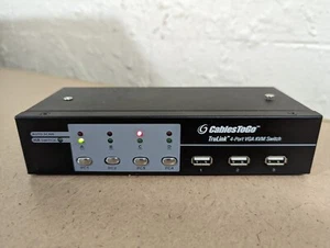 Commutateur USB 2.0 CablesToGo TruLink 4 ports VGA KVM avec bloc d'alimentation MPN : 35555 - Photo 1/4