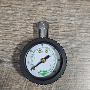 SLIME 20034 0-60 PSI MAGNETIC DIAL TIRE PRESSURE GAUGE Tire Tread Design - Picture 1 of 6