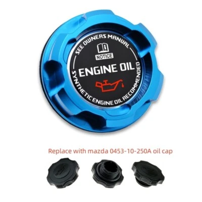 Tapa de aceite de motor de aluminio azul para Mazda RX8 MIATA PROTEGE 626 323 mazdaspeed JDM Foto 1 de 4