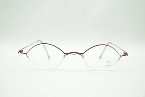 Vintage MK Design 1003 Red Grey half Rim Glasses Frames Eyeglasses NOS - Picture 1 of 6
