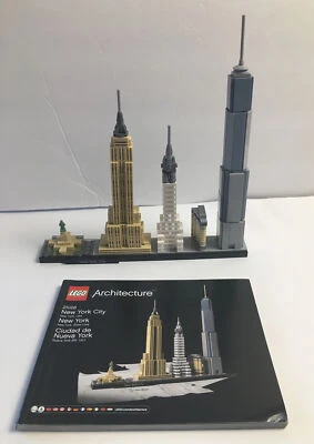 LEGO ARCHITECTURE NEW YORK CITY SKYLINE 21028 100% complete with Manual - No Box - Image 1 of 4