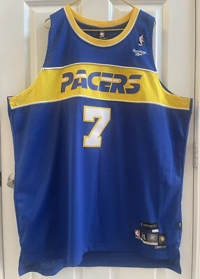 Camiseta RARA ORIGINAL Reebok Swingman INDIANA PACERS JERMAINE O’NEAL 3XL UAU! - Imagem 1 de 4