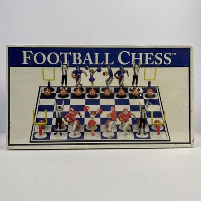 Football Chess Set Big League Promotions Vintage 2001 Tear In Shrink Wrap - Image 1 of 4