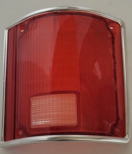 1973-91 Chevy GMC Pickup Truck Tail Light Lens RH Passenger Side w/Chrome USA - Picture 1 of 6