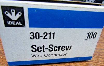 ✌️100) NUEVO IDEAL 30-211 JUEGO TORNILLO CABLE CONECTOR MODELO 11 CAJA DE 100 Foto 1 de 4