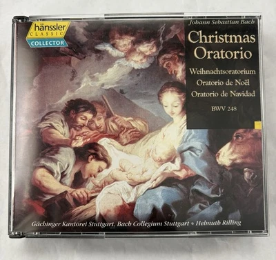 Bach Christmas Oratorio BWV 248 Hansler Classic Collector Helmuth Rilling 3 CD’s Foto 1 de 4