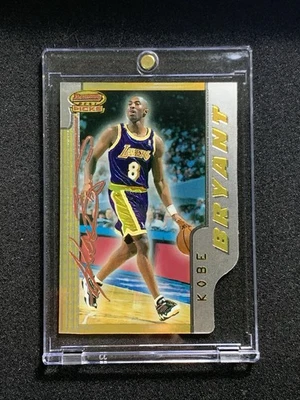 1996-97 Bowman's Best Picks Die Cut Kobe Bryant Rookie RC #BP10 Clean - Image 1 of 2
