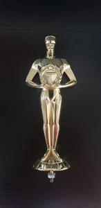 Award Winning Metal Tone Gold Solid Cast Metal Trophy 8.5'' - Picture 1 of 2
