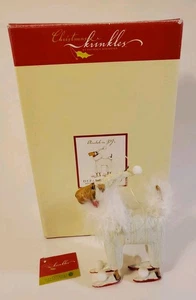 Abt. 56 Patience Brewster Weihnachten Krinkles Hund Ornament Airedale in PJ's - Bild 1 von 14