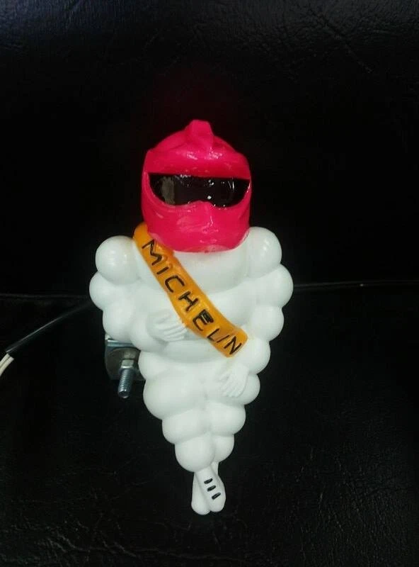 1x 5" Michelin Doll + hat blue fire  Advertise Tire white Free shipping - Image 1 of 1