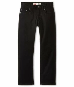 Levi's Boys Slim Fit Skinny 511 Sueded Pants Black Size Reg 7 - Picture 1 of 2