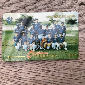 PHONECARD Cayman Islands CI$15 Kinder Baseball Team Kabel und kabellos sehr guter Zustand  - Bild 1 von 2