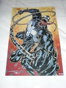 2022 SDCC Venom Art Print By Bryan Hitch Signed By Alex Sinclair 11X17 xx/50 - Picture 1 of 1