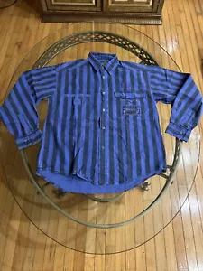 Men’s Vintage Bugle Boy Striped Button Up Casual Shirt Size S - Picture 1 of 10