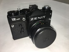 MINT VINTAGE ZENIT 12XP 35mm SLR Film Camera Helios 44mm LENS & CASE EXCELLENT 