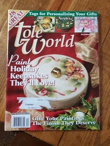 Tole World Magazine December 2004 Holiday Keepsakes 28 Designs Decorative Art - Imagen 1 de 5