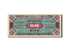 [#308107] Banknot, Niemcy, 20 marek, 1944, niedatowany, KM:195a, SS+